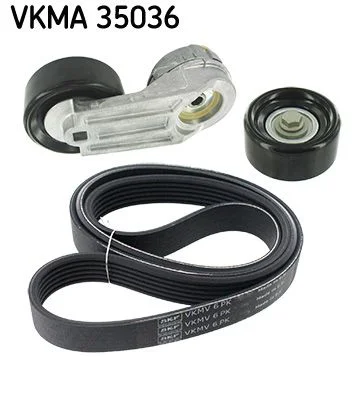 V formos rumbuotas diržas, komplektas SKF VKMA 35036