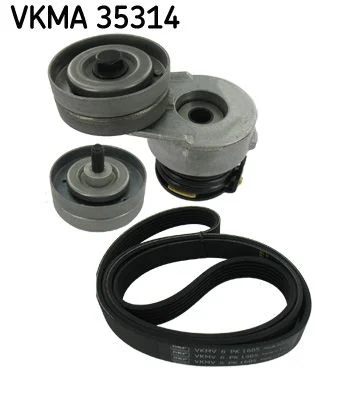 V formos rumbuotas diržas, komplektas SKF VKMA 35314
