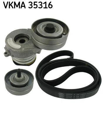 V formos rumbuotas diržas, komplektas SKF VKMA 35316