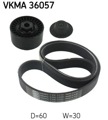 Sada klinových rebrovaných pásov SKF VKMA 36057