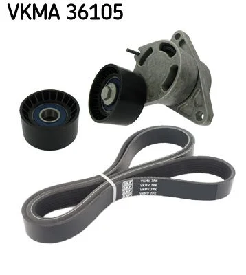 V formos rumbuotas diržas, komplektas SKF VKMA36105