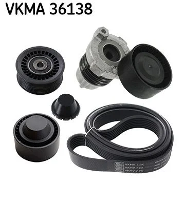 V formos rumbuotas diržas, komplektas SKF VKMA 36138