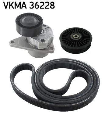 V formos rumbuotas diržas, komplektas SKF VKMA 36228