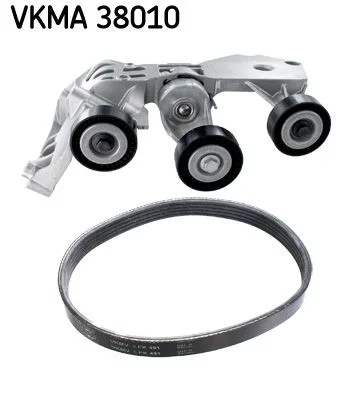 V formos rumbuotas diržas, komplektas SKF VKMA 38010