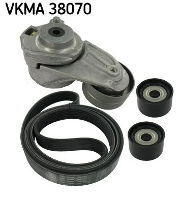 V formos rumbuotas diržas, komplektas SKF VKMA 38070