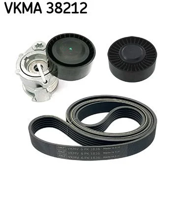 V formos rumbuotas diržas, komplektas SKF VKMA 38212