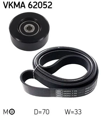 Sada klinových rebrovaných pásov SKF VKMA 62052