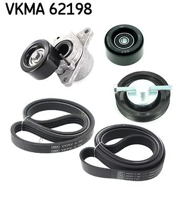 V formos rumbuotas diržas, komplektas SKF VKMA 62198