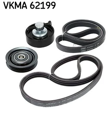 V formos rumbuotas diržas, komplektas SKF VKMA 62199