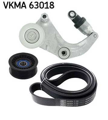 V formos rumbuotas diržas, komplektas SKF VKMA 63018
