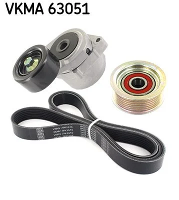 V formos rumbuotas diržas, komplektas SKF VKMA 63051