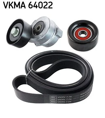 V formos rumbuotas diržas, komplektas SKF VKMA 64022