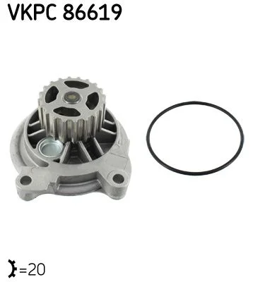 Vodné čerpadlo, chladenie motora SKF VKPC 86619