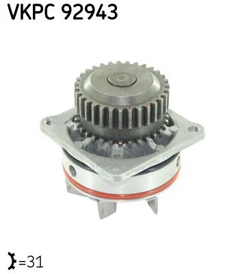 Vodné čerpadlo, chladenie motora SKF VKPC 92943