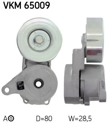 Diržo įtempiklis, V formos rumbuotas diržas SKF VKM 65009