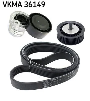 V formos rumbuotas diržas, komplektas SKF VKMA 36149