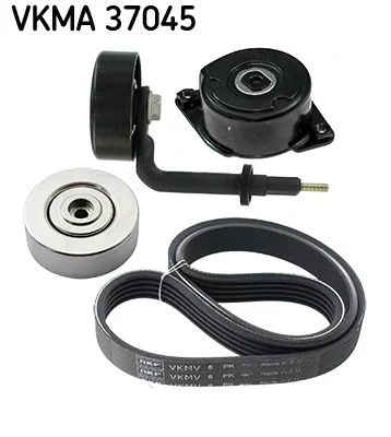 V formos rumbuotas diržas, komplektas SKF NAPINACZE POMPY VKMA37045