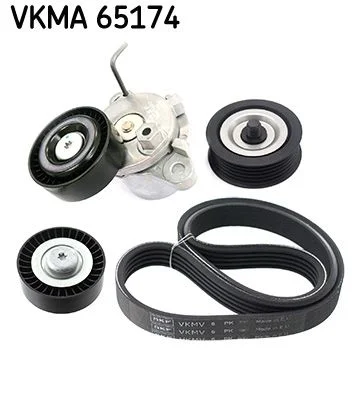V formos rumbuotas diržas, komplektas SKF VKMA 65174