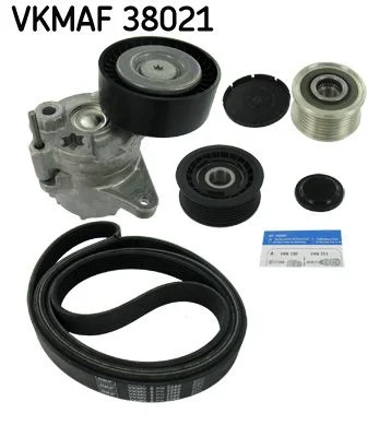 V formos rumbuotas diržas, komplektas SKF VKMAF 38021