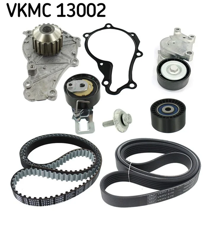 Bandens siurblys + dantytojo / trapec. rumbuoto diržo kompl. SKF VKMC 13002
