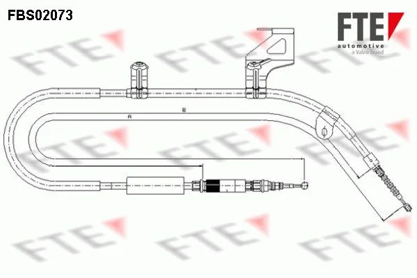 Trosas, stovėjimo stabdys FTE 9250074