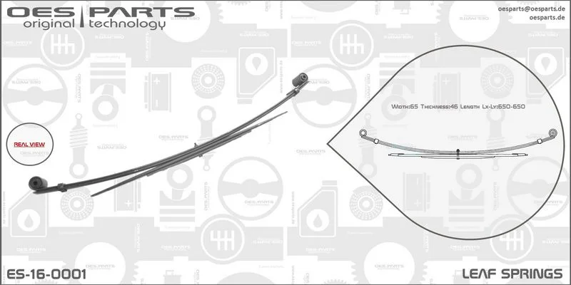 Lakštinė lingė oes parts ES-16-0001