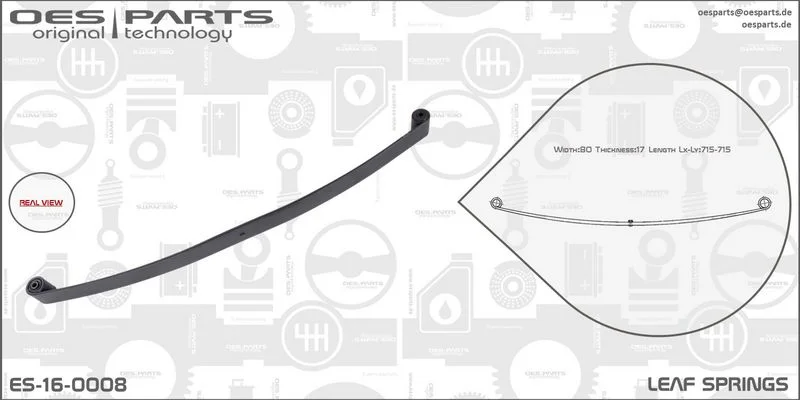 Lakštinė lingė oes parts ES-16-0008