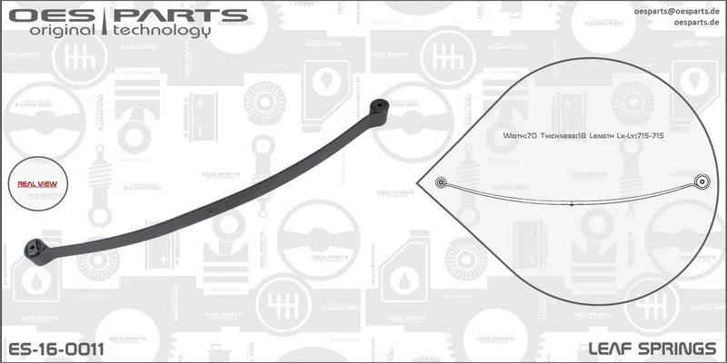 Lakštinė lingė oes parts ES-16-0011