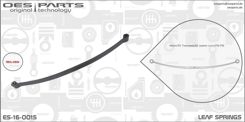 Lakštinė lingė oes parts ES-16-0015