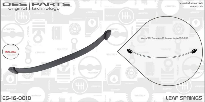 Lakštinė lingė oes parts ES-16-0018