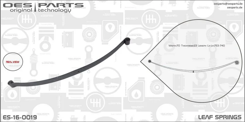 Lakštinė lingė oes parts ES-16-0019
