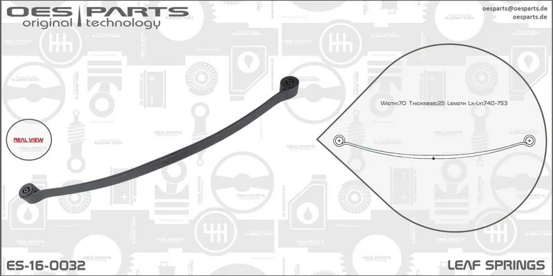 Lakštinė lingė oes parts ES-16-0032