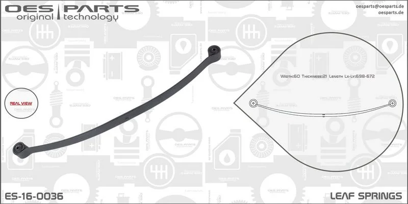 Lakštinė lingė oes parts ES-16-0036