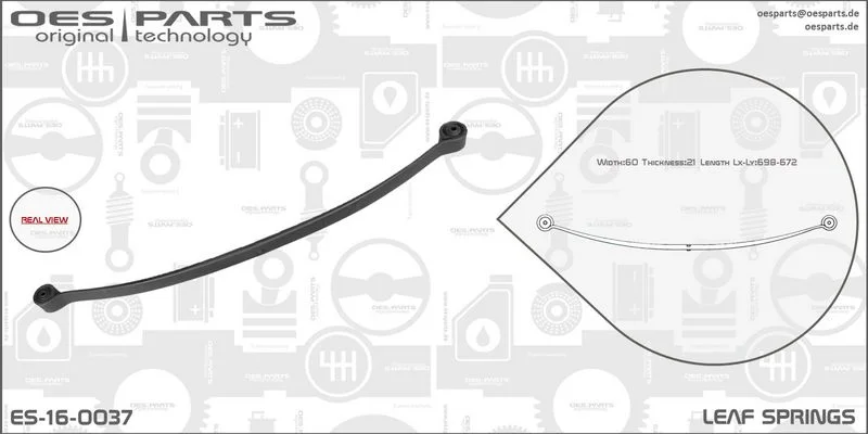 Lakštinė lingė oes parts ES-16-0037
