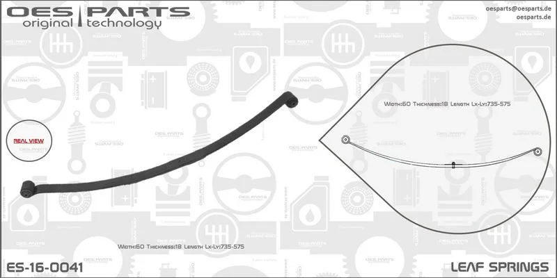 Lakštinė lingė oes parts ES-16-0041