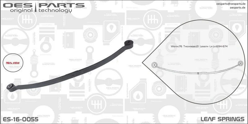 Lakštinė lingė oes parts ES-16-0055