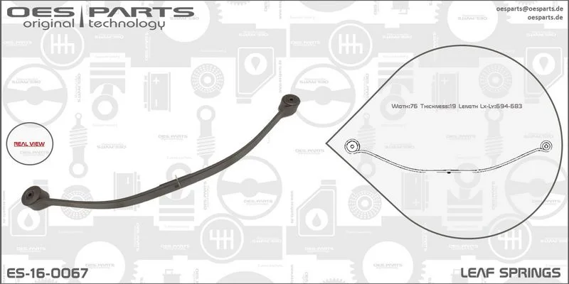 Lakštinė lingė oes parts ES-16-0067