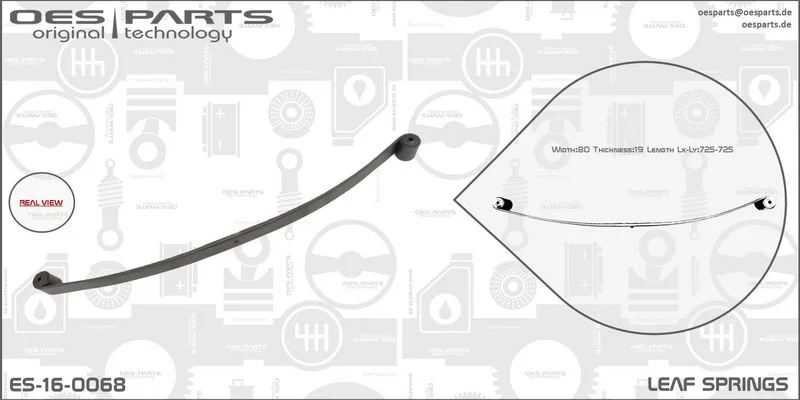 Lakštinė lingė OES PARTS ES-16-0068