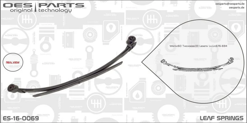 Lakštinė lingė oes parts ES-16-0069
