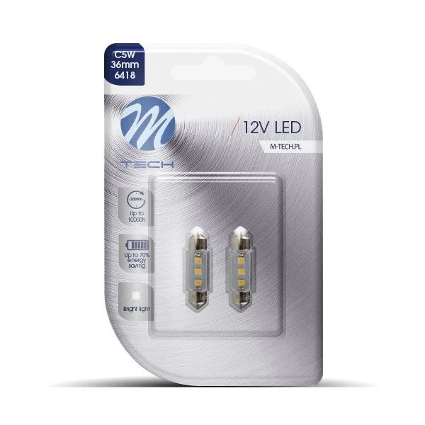 Bulb, licence plate light m-tech LB090W