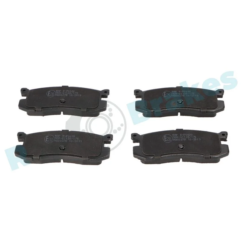 Brake Pad Set, disc brake RAP BRAKES R-P0020