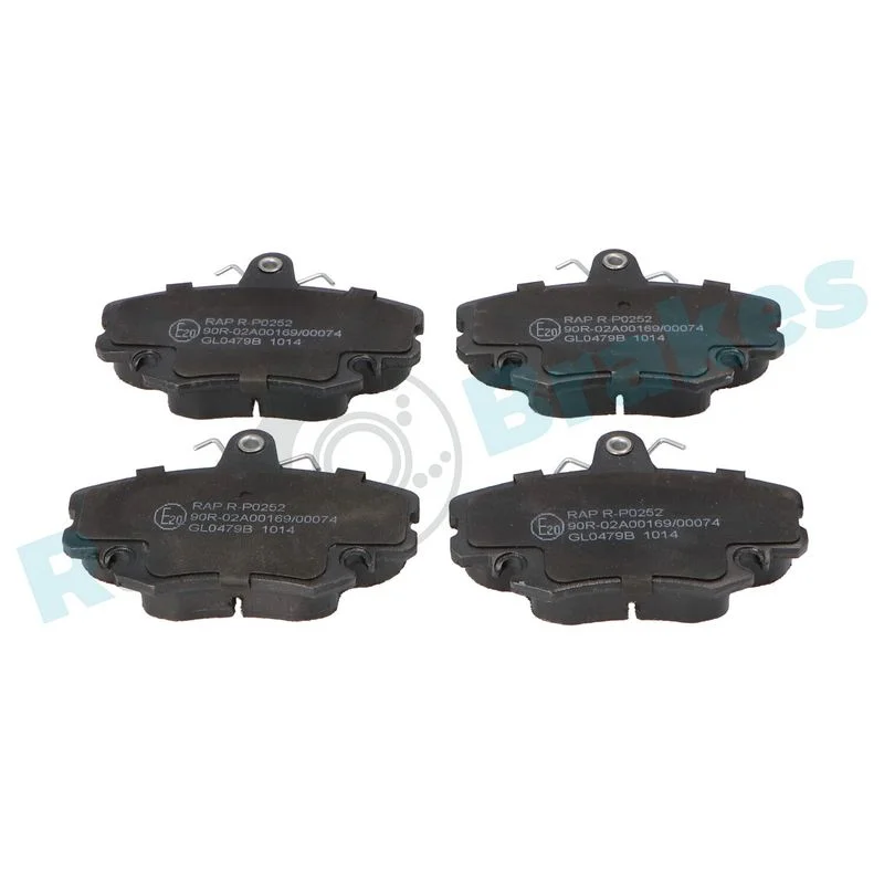 Brake Pad Set, disc brake RAP BRAKES R-P0252
