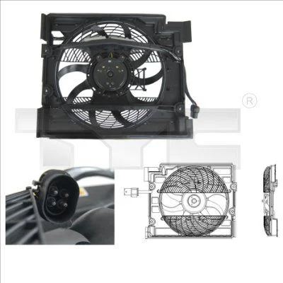Ventilátor, chladenie motora TYC 803-0006