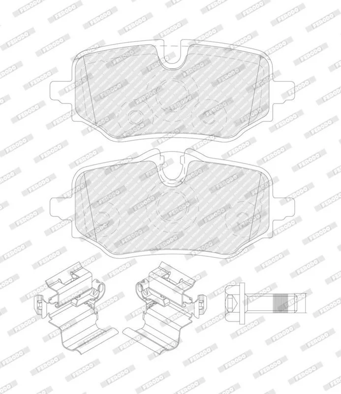 Brake Pad Set, disc brake FERODO FDB5561