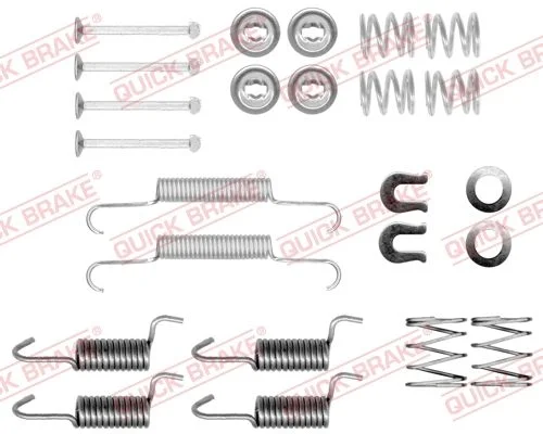 Accessory Kit, parking brake shoes QUICK BRAKE 105-0010