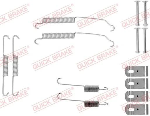 Priedų komplektas, stabdžių trinkelės QUICK BRAKE 105-0015