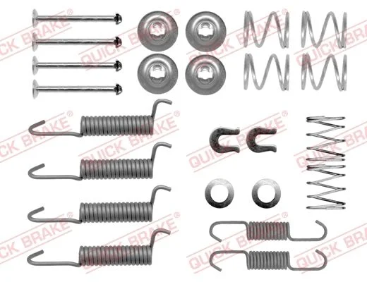 Priedų komplektas, stovėjimo stabdžių trinkelės QUICK BRAKE 105-0016