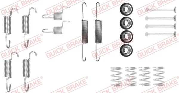 Sada príslušenstva, čeľuste parkovacej brzdy QUICK BRAKE 105-0025