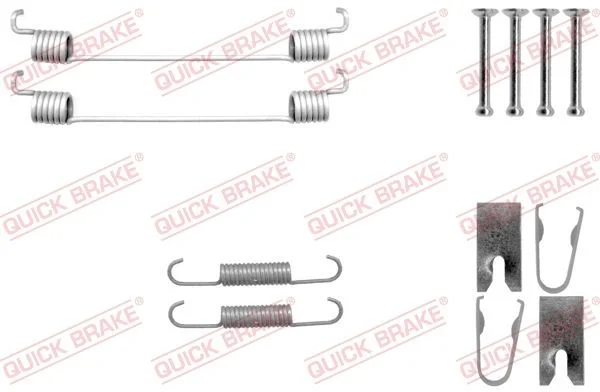 Sada príslušenstva, brzdové čeľuste QUICK BRAKE 105-0042