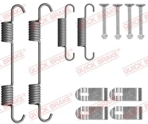 Priedų komplektas, stovėjimo stabdžių trinkelės QUICK BRAKE 105-0078
